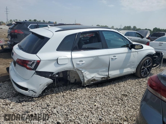 2022 Audi SQ5 Premium Plus with VIN WA1B4AFYXN2043153, listed as a Copart auction lot 58637074 with Not Provided miles and Salvage Title. Bid and sale history available at DreamBid. Image 3.