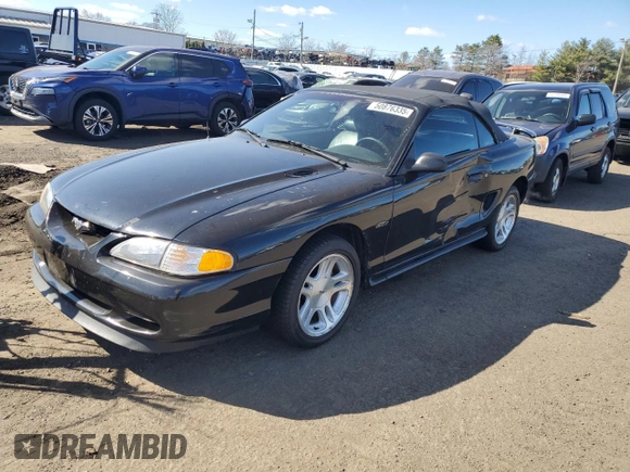 1998 Ford Mustang GT with VIN 1FAFP45X1WF216440, listed as a Copart auction lot 50876335 with 130,008 mi miles and Salvage Title. Bid and sale history available at carsss.com. Image 1.
