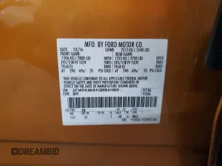 2016 Ford Edge Titanium with VIN 2FMPK4K91GBB41885, listed as a Copart auction lot 55491145 with 180,554 mi miles and Non Repairable. Bid and sale history available at DreamBid. Image 12.
