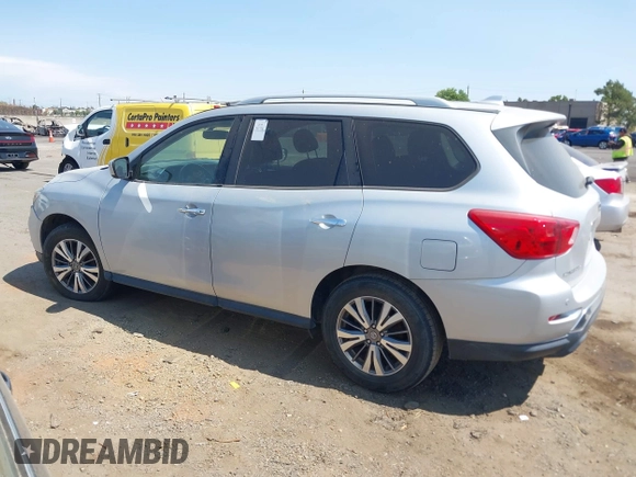 2019 Nissan Pathfinder SV with VIN 5N1DR2MN1KC624928, listed as a IAAI auction lot 42571925 with 77,427 mi miles and . Bid and sale history available at DreamBid. Image 14.