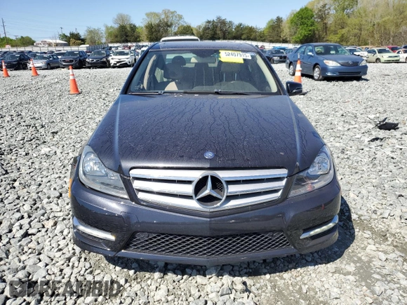 2013 Mercedes-Benz C 300 Sport with VIN WDDGF8AB3DR246513, listed as a Copart auction lot 52407915 with 93,713 mi miles and Salvage Title. Bid and sale history available at DreamBid. Image 5.