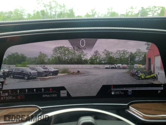2021 Cadillac Escalade Sport Platinum with VIN 1GYS4GKL7MR338004, listed as a Copart auction lot 61612345 with 47,300 mi miles and Salvage title. Bid and sale history available at DreamBid. Image 9.