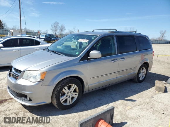 2013 Dodge Grand Caravan Crew with VIN 2C4RDGDG7DR795748, listed as a Copart auction lot 50329195 with 223,956 mi miles and Salvage Title. Bid and sale history available at DreamBid. Image 1.