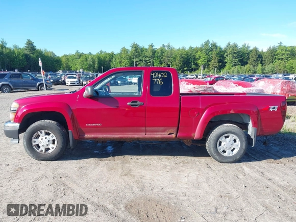 2005 Chevrolet Colorado LS Z71 with VIN 1GCDT196658191194, listed as a IAAI auction lot 42402776 with 153,113 mi miles and . Bid and sale history available at DreamBid. Image 12.