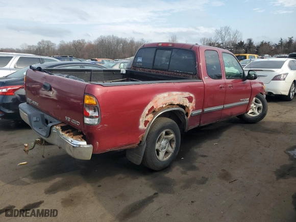 2000 Toyota Tundra SR5 with VIN 5TBBT441XYS092388, listed as a Copart auction lot 50498745 with NaN miles and Clean Title. Bid and sale history available at carsss.com. Image 3.