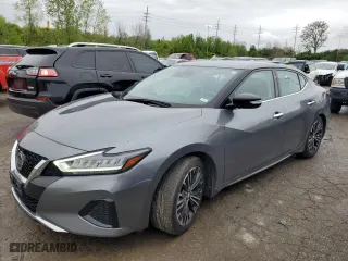 2021 Nissan Maxima SV with VIN 1N4AA6CV4MC511118, listed as a Copart auction lot 50308604 with 37,625 mi miles and Salvage Title. Bid and sale history available at carsss.com. Image 1.