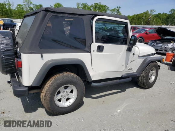 2005 Jeep Wrangler X with VIN 1J4FA39S75P332586, listed as a Copart auction lot 53334725 with 96,728 mi miles and Salvage title. Bid and sale history available at DreamBid. Image 3.