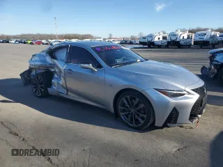 2023 Lexus IS with VIN JTHGZ1E29P5030517, listed as a Copart auction lot 45531435 with 36,301 mi miles and Salvage Title. Bid and sale history available at carsss.com. Image 4.