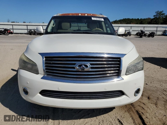 2013 Infiniti QX56 with VIN JN8AZ2NE4D9060802, listed as a Copart auction lot 77322804 with 195,130 mi miles and Clean Title. Bid and sale history available at carsss.com. Image 5.