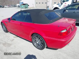 2002 BMW 3 Series M3 with VIN WBSBR93482EX23160, listed as a IAAI auction lot 41908228 with 106,955 mi miles. Bid and sale history available at carsss.com. Image 3.