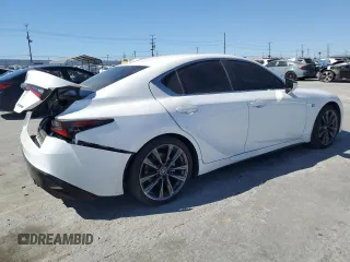 2024 Lexus IS 350 F Sport with VIN JTHGZ1B29R5074427, listed as a Copart auction lot 89104165 with 16,787 mi miles and Salvage title. Bid and sale history available at DreamBid. Image 3.