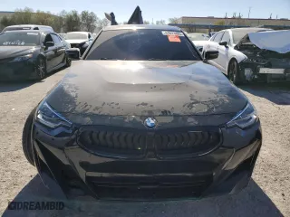 2024 BMW 2 Series 230i with VIN 3MW23CM07R8E89279, listed as a Copart auction lot 44823465 with 4,481 mi miles and Salvage Title. Bid and sale history available at carsss.com. Image 5.