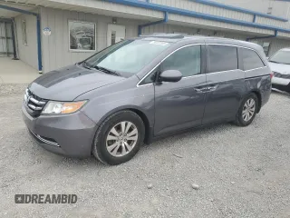 2014 Honda Odyssey EX-L with VIN 5FNRL5H69EB118951, listed as a Copart auction lot 58722305 with 124,653 mi miles and Salvage title. Bid and sale history available at DreamBid. Image 1.