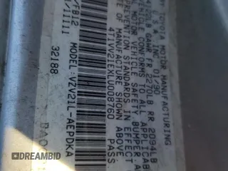 1990 Toyota Camry z VIN 4T1VV21EXLU008760, wystawiony jako Copart lot #88344665 z przebiegiem 154 971 mil mil oraz Nie do naprawy • Non repairable. Historia ofert i sprzedaży dostępna na DreamBid. Obrazek 12.