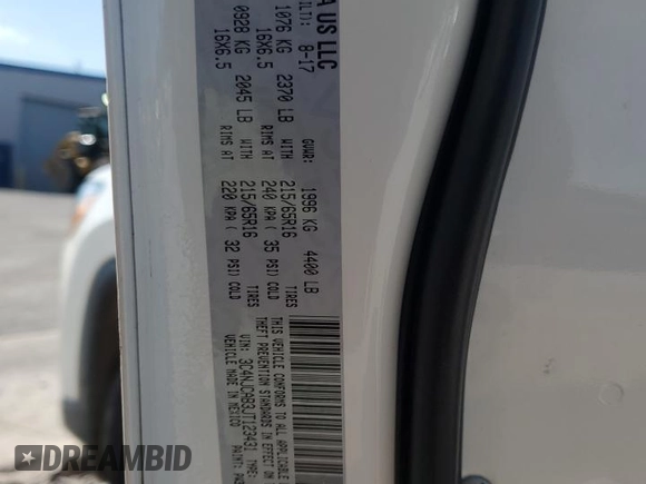 2018 Jeep Compass Sport с VIN 3C4NJCAB3JT123431, выставлен на аукционе Copart как лот 58603935 с пробегом 128 109 миль миль и Списание • Salvage title. История ставок и продаж доступна на DreamBid. Изображение 13.