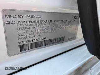 2020 Audi S8 z VIN WAU8SAF82LN011960, wystawiony jako Copart lot #59629095 z przebiegiem 58 167 mil mil oraz Czysty tytuł • Clean title. Historia ofert i sprzedaży dostępna na DreamBid. Obrazek 10.