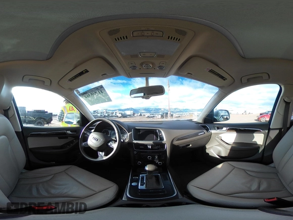 2014 Audi Q5 Premium Plus with VIN WA1CMAFP6EA063529, listed as a IAAI auction lot 41705364 with 154,501 mi miles and . Bid and sale history available at DreamBid. Image 19.