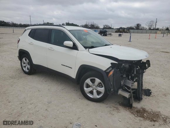 2021 Jeep Compass Latitude with VIN 3C4NJCBB7MT604642, listed as a Copart auction lot 44429255 with 57,403 mi miles and Clean Title. Bid and sale history available at carsss.com. Image 4.