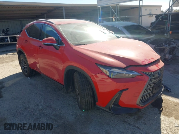 2025 Lexus NX 250 z VIN 2T2ADCAZXSC020901, wystawiony jako IAAI lot #41208557 z przebiegiem 3 756 mil mil oraz . Historia ofert i sprzedaży dostępna na DreamBid. Obrazek 1.