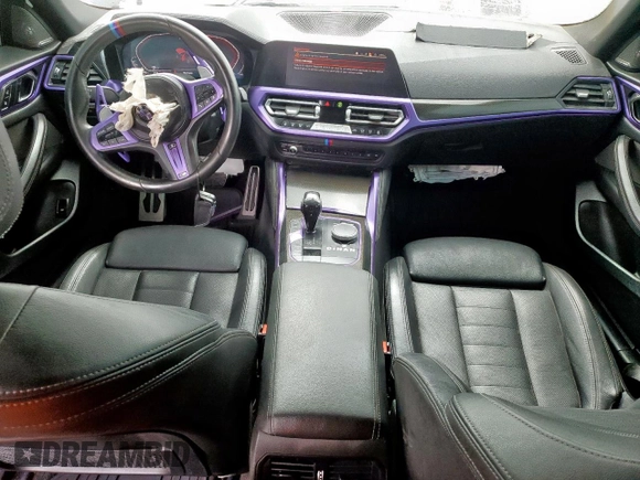 2022 BMW 4 Series M440i xDrive with VIN WBA13AW04NFM16353, listed as a Copart auction lot 61176795 with 39,619 mi miles and Salvage title. Bid and sale history available at DreamBid. Image 8.