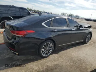 2016 Hyundai Genesis 3.8L with VIN KMHGN4JE7GU107868, listed as a Copart auction lot 42967975 with 128,620 mi miles and Salvage Title. Bid and sale history available at DreamBid. Image 3.