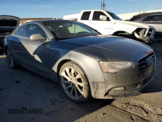 2013 Audi A5 Premium Plus with VIN WAURFAFRXDA080843, listed as a Copart auction lot 84456884 with 118,900 mi miles and Salvage title. Bid and sale history available at DreamBid. Image 4.