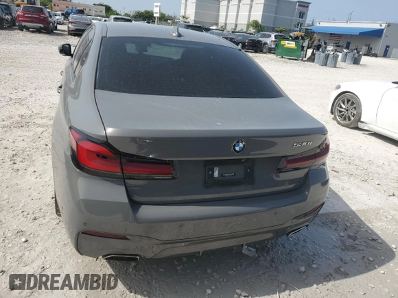 2021 BMW 5 Series 530i with VIN WBA53BH01MCF81039, listed as a Copart auction lot 59368965 with 49,760 mi miles and Salvage title. Bid and sale history available at DreamBid. Image 6.