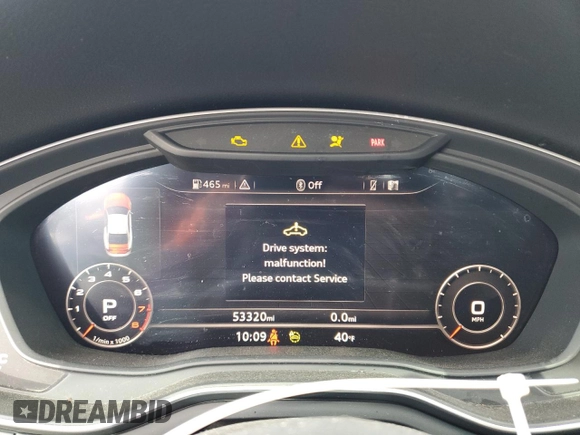 2019 Audi A5 Premium Plus with VIN WAUTNAF52KA030215, listed as a Copart auction lot 51474545 with 53,320 mi miles and Clean Title. Bid and sale history available at DreamBid. Image 9.