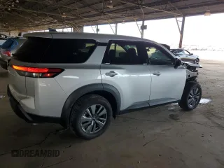 2024 Nissan Pathfinder S with VIN 5N1DR3AA0RC309202, listed as a Copart auction lot 55341725 with 9,549 mi miles and Salvage title. Bid and sale history available at DreamBid. Image 3.