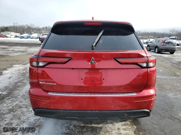 2024 Mitsubishi Outlander ES with VIN JA4J3UA8XRZ031900, listed as a Copart auction lot 89069955 with 26,852 mi miles and Salvage Title. Bid and sale history available at carsss.com. Image 6.