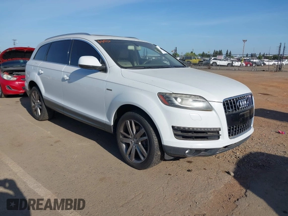 2013 Audi Q7 Premium Plus with VIN WA1LGAFE9DD011184, listed as a IAAI auction lot 42097346 with 148,786 mi miles and . Bid and sale history available at DreamBid. Image 1.