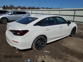 2025 Honda Civic Sport with VIN 2HGFE2F58SH565378, listed as a Copart auction lot 48484155 with 436 mi miles and Salvage Title. Bid and sale history available at carsss.com. Image 3.