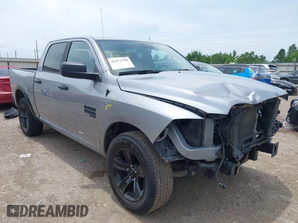 2024 Ram 1500 Warlock with VIN 1C6RR6LG2RS127561, listed as a IAAI auction lot 42472798 with 52,902 mi miles and . Bid and sale history available at DreamBid. Image 1.