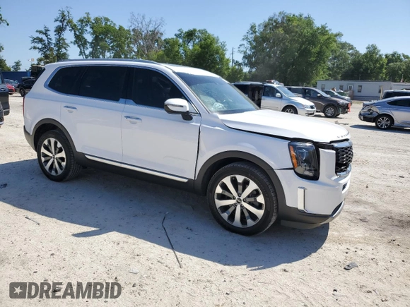 2022 Kia Telluride S with VIN 5XYP6DHC3NG241541, listed as a Copart auction lot 52464045 with 95,210 mi miles and Salvage title. Bid and sale history available at DreamBid. Image 4.