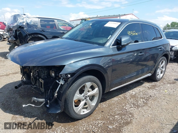2021 Audi Q5 Premium Plus with VIN WA1BAAFY4M2062482, listed as a IAAI auction lot 42539165 with 40,312 mi miles and . Bid and sale history available at DreamBid. Image 23.