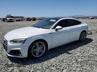2018 Audi A5 Sportback Premium Plus with VIN WAUENCF53JA082732, listed as a Copart auction lot 61838345 with 93,121 mi miles and Salvage title. Bid and sale history available at DreamBid. Image 1.