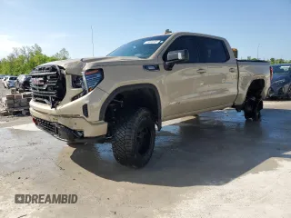 2023 GMC Sierra 1500 AT4 с VIN 1GTUUEE89PZ218574, выставлен на аукционе Copart как лот 55883305 с пробегом 34 239 миль миль и Списание • Salvage title. История ставок и продаж доступна на DreamBid. Изображение 1.
