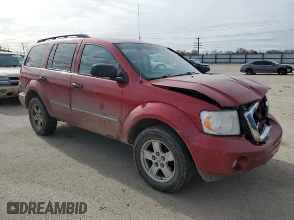 2008 Dodge Durango SLT with VIN 1D8HB48N28F119327, listed as a Copart auction lot 47839015 with 186,983 mi miles and Salvage title. Bid and sale history available at DreamBid. Image 4.