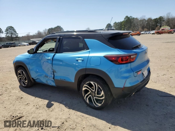 2025 Chevrolet TrailBlazer RS with VIN KL79MTSL7SB047633, listed as a Copart auction lot 49084135 with 446 mi miles and Salvage Title. Bid and sale history available at carsss.com. Image 2.