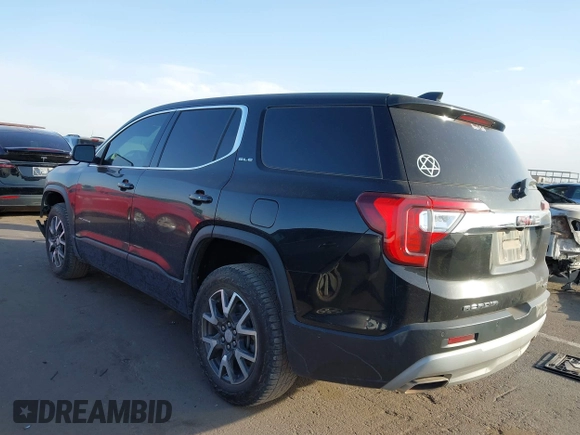 2021 GMC Acadia SLE with VIN 1GKKNRL49MZ192232, listed as a IAAI auction lot 41218288 with 156,452 mi miles. Bid and sale history available at carsss.com. Image 3.