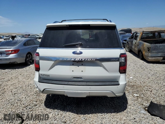2020 Ford Expedition Max Platinum with VIN 1FMJK1MT5LEA92475, listed as a Copart auction lot 58872975 with 63,215 mi miles and Salvage title. Bid and sale history available at DreamBid. Image 6.