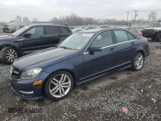 2013 Mercedes-Benz C-Class C 300 Sport with VIN WDDGF8AB0DR245299, listed as a Copart auction lot 51048185 with 196,687 mi miles and Salvage Title. Bid and sale history available at carsss.com. Image 1.