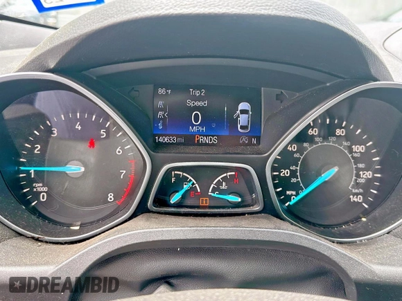 2017 Ford Escape SE with VIN 1FMCU0GD5HUD23115, listed as a Copart auction lot 55538605 with 140,633 mi miles and Clean Title. Bid and sale history available at carsss.com. Image 8.