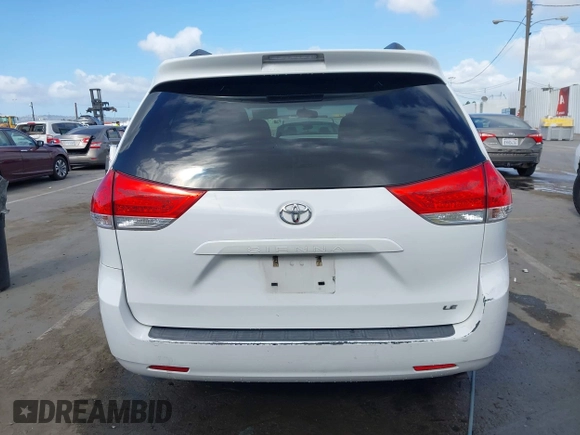 2012 Toyota Sienna LE AAS with VIN 5TDKK3DC6CS246447, listed as a IAAI auction lot 41949894 with 184,656 mi miles and . Bid and sale history available at DreamBid. Image 16.