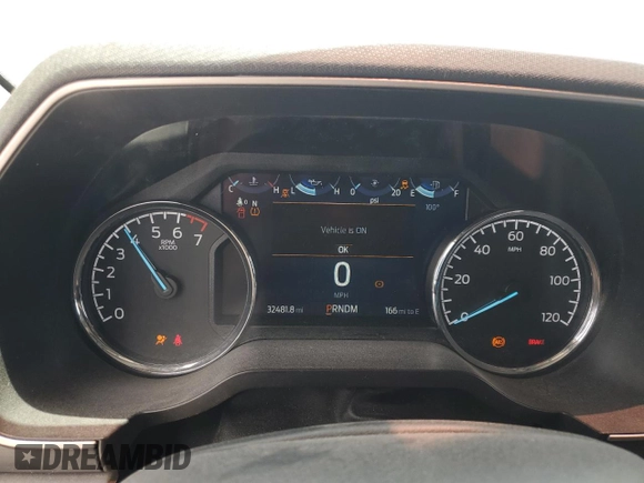 2021 Ford F-150 XL with VIN 1FTEW1CP2MKE62928, listed as a Copart auction lot 59882525 with 32,481 mi miles and Salvage title. Bid and sale history available at DreamBid. Image 9.