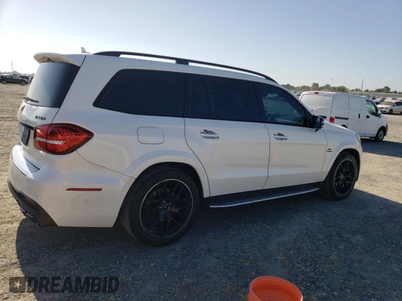 2018 Mercedes-Benz GLS 63 AMG with VIN 4JGDF7FE8JB083917, listed as a Copart auction lot 60448805 with 69,192 mi miles and Clean title. Bid and sale history available at DreamBid. Image 3.