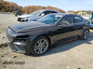 2022 Genesis G70 2.0T with VIN KMTG34TA9NU093622, listed as a Copart auction lot 77797024 with 51,637 mi miles and Salvage Title. Bid and sale history available at carsss.com. Image 1.