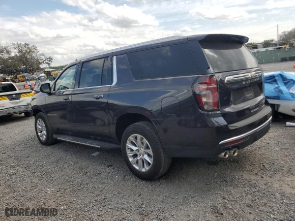 2023 Chevrolet Suburban Premier with VIN 1GNSCFKD3PR477859, listed as a Copart auction lot 50538345 with 11,727 mi miles and Clean Title. Bid and sale history available at carsss.com. Image 2.