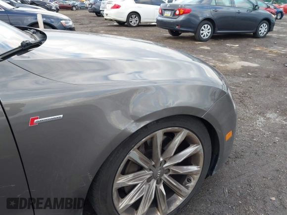 2013 Audi A7 3.0 Premium Plus with VIN WAUYGAFC5DN077054, listed as a IAAI auction lot 41298537 with 150,679 mi miles. Bid and sale history available at carsss.com. Image 6.