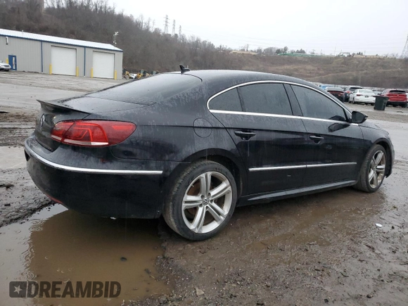 2015 Volkswagen CC R-Line with VIN WVWBP7AN1FE813009, listed as a Copart auction lot 38139554 with 109,084 mi miles. Bid and sale history available at carsss.com. Image 3.